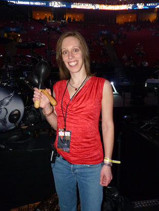 Second backstage tour before the Bon Jovi show at the Bell Centre, Quebec, Canada (February 14, 2013)